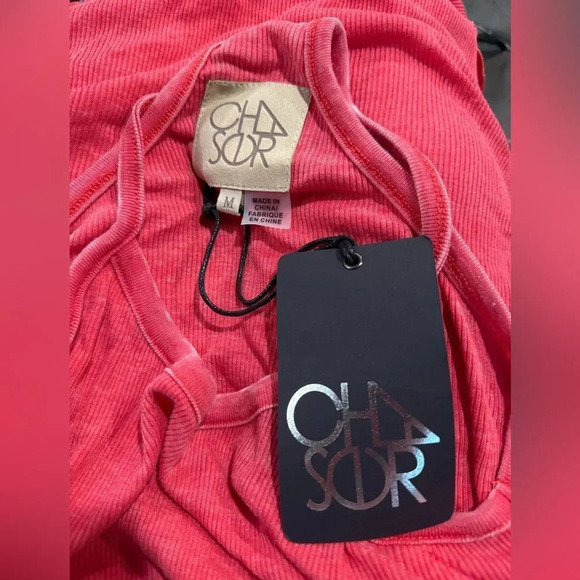 NWT Chaser T Back Tank in hot pink tank (stock photo shown) MSRP $69 - Picture 5 of 5